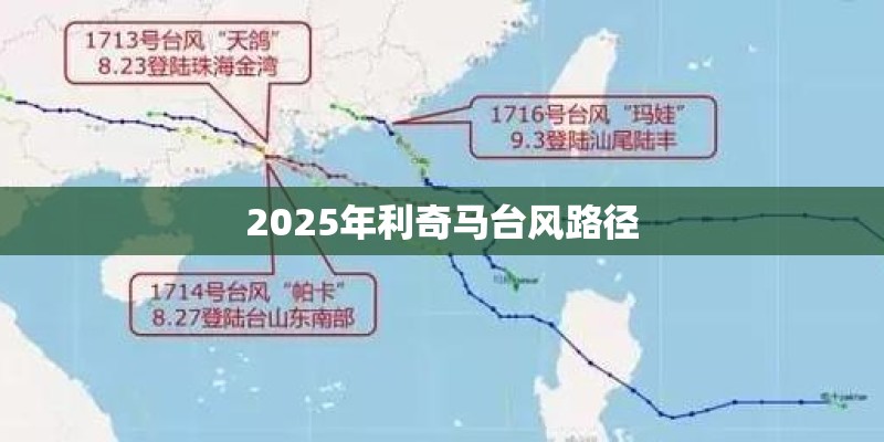 2025年利奇马台风路径